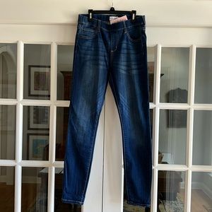 Cello jeggings, size medium, dark denim wash